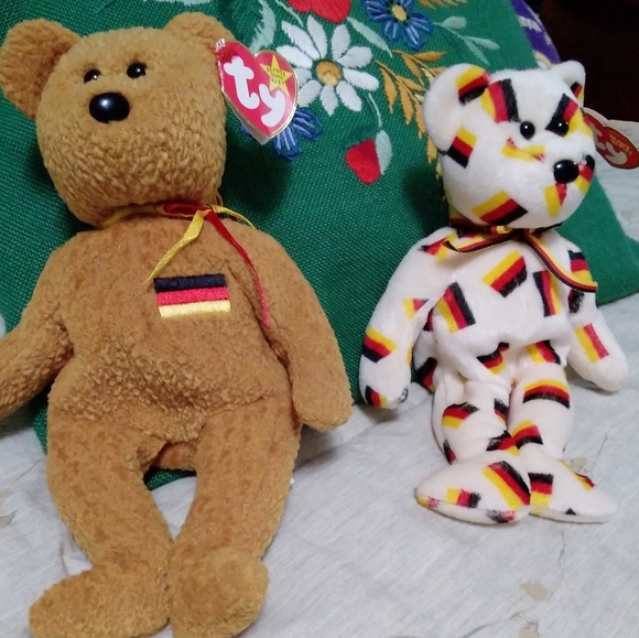 ty SHAKE, FRIES ๐ & GRIMACE (the Bears) MCDONALD'S BEANIE 2004 MINIS VNPLC - Picture 10 of 14